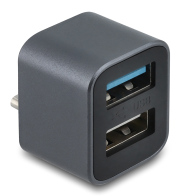 DELOCK mini USB hub 64359 2x θυρών USB 3.2 10Gbps USB-C σύνδεση γκρι