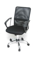 Velco Καρέκλα Γραφείου με Ανάκλιση 66-18665-1 Μαύρη