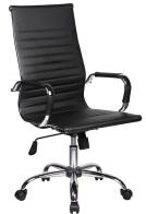 Velco Pro Systems Καρέκλα Γραφείου Μαύρη με επένδυση δερματίνης 66-20064