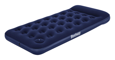 BESTWAY φουσκωτό στρώμα 67224 με ενσωματωμένη τρόμπα & μαξιλάρι μονό 188x99x28cm μπλε