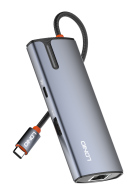 LDNIO docking station DS-16H 6 θυρών USB-C σύνδεση 4K 100W PD γκρι