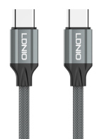 LDNIO καλώδιο USB-C iP-441c 65W 480Mbps 1m γκρι