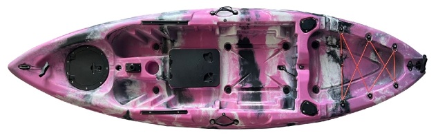 Fortis Jungle Πλαστικό Kayak Θαλάσσης 1 Ατόμου Jungle Pink