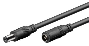 GOOBAY καλώδιο προέκτασης τροφοδοσίας 71400 5.5x2.1mm 10m μαύρο