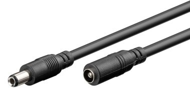 GOOBAY καλώδιο προέκτασης τροφοδοσίας 71401 5.5x2.5mm 3m μαύρο