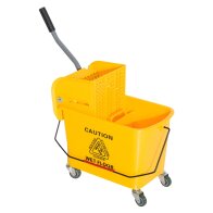 HomCom Κάδος Cart 20L με διαχωριστή νερού και αποσπώμενο στριφτάρι σε PP, 60x27x70,5cm 720-002