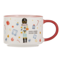 Ladelle Κούπα 360ml Λευκή Good Cheer Found Here Festive Fun Πορσελάνη