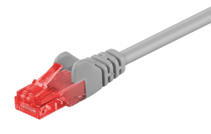 GOOBAY καλώδιο δικτύου 72578 CAT 6 U/UTP CCA 250MHz 10m γκρι