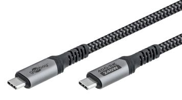 GOOBAY καλώδιο USB-C 74210 USB4 240W 40Gbps 8K/60Hz 0.50m γκρι