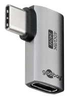 GOOBAY αντάπτορας USB-C 74441 γωνιακός 90° USB4 240W 40Gbps 8K γκρι