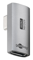 GOOBAY αντάπτορας USB-C 74443 γωνιακός 90° USB4 240W 40Gbps 8K γκρι