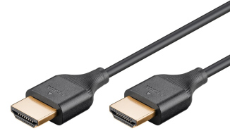 GOOBAY καλώδιο HDMI 75295 με Ethernet slim 4K/60Hz 18 Gbps 3m μαύρο