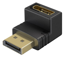 GOOBAY αντάπτορας DisplayPort 77130 8K/144Hz γωνιακός μαύρος