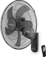 Primo Ανεμιστήρας Τοίχου 65W με Τηλεχειριστήριο και Διάμετρο 45cm 15833R Μαύρος