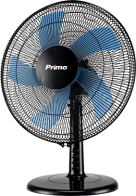 Primo Ανεμιστήρας Επιτραπέζιος 16'' 50W με Διάμετρο 40cm PRTF-80444 5 φτερά Μαύρος-Μπλε