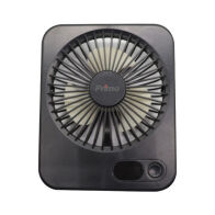PRIMO ΑΝΕΜΙΣΤΗΡΑΣ ΜΙΝΙ 5'' 12.5cm PRMF-80693 ΜΑΥΡΟΣ ΜΕ USB ΕΠΑΝΑΦ.
