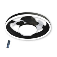PRIMO ΑΝΕΜΙΣΤΗΡΑΣ ΟΡΟΦΗΣ 50CM PRCF-80725 ΜΑΥΡΟΣ ΜΕ R/C LED