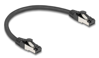 DELOCK καλώδιο δικτύου 80566 CAT 8.1 S/FTP copper 2000MHz 0.25m μαύρο
