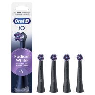 Oral-B 80765100 IO Radiant White Βουρτσάκι Μαύρο Σετ 4τμχ