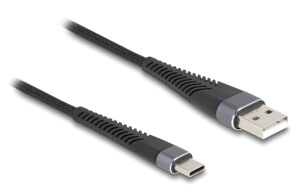 DELOCK καλώδιο USB σε USB-C 81122 60W 480Mbps 2m μαύρο