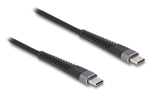 DELOCK καλώδιο USB-C 81124 60W 480Mbps 1m μαύρο