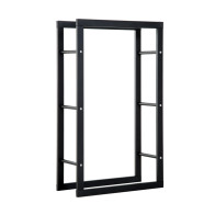 Homcom Μεταλλική Ξυλιέρα Τζακιού 60x25x100cm 820-146