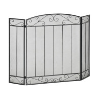 Homcom Μεταλλική Σίτα Τζακιού Τρίφυλλη 105x1.6x80.5cm 820-231