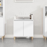 vidaXL Ντουλάπι Νιπτήρα Λευκό 58 x 33 x 60 εκ. από Επεξεργασμένο Ξύλο 821252
