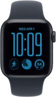 Apple Watch SE 3 Smartwatch Aluminium 44mm Αδιάβροχο με Παλμογράφο Midnight Aluminium Case with Navy Blue Sport Band S/M