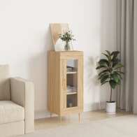 vidaXL Κλασικός Μπουφές Sonoma Oak από Συνθετικό Ξύλο 34,5x34x90 εκ. 828783