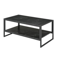 HOMCOM Μεταλλικό Τραπέζι Σαλονιού 106 x 50 x 47 cm  833-821BK