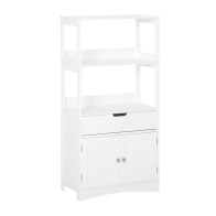 Ραφιέρα Μπάνιου με 2 Ράφια και 1 Ντουλάπι 60 x 122.5 x 33 cm Kleankin 834-309