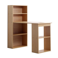 HOMCOM Ξύλινο Γραφείο με Βιβλιοθήκη 120 x 55 x 120 cm  836-069