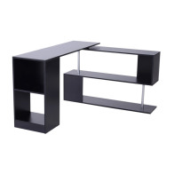 HOMCOM Πολυμορφικό Ξύλινο Γραφείο 140 x 120 x 78 cm  836-072BK