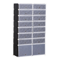 HOMCOM Stand Αποθήκευσης 32 Ζευγαριών Παπουτσιών 95 x 37 x 160 cm  837-017