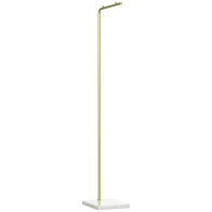 HOMCOM Coat Stand για είσοδο, υπνοδωμάτιο και σαλόνι σε μέταλλο και μάρμαρο, 35x25x152 cm, χρυσό και λευκό 837-296V01GD