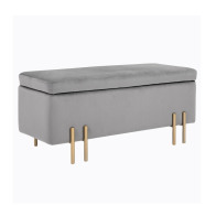 HOMCOM Σκαμπό με Αποθηκευτικό Χώρο 42 x 100 x 40 cm 838-024GY