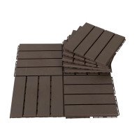 Outsunny 844-278BN Σετ Πλακάκια Πολυπροπυλενίου 30x30x2cm 9 τμχ