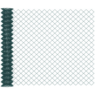 Δίχτυ περίφραξης από χάλυβα και PVC Outsunny για εξωτερικούς χώρους, ρολό 25 m και ύψος 1,7 m, πράσινο 844-460