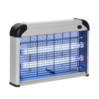 Outsunny Outdoor and Indoor Insect Killer με Λάμπα LED Κουνουπιών για 60m², Electric Kunuto Killer 20W Silver 849-011SR