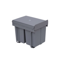 Homcom 851-002 Τριπλός Κάδος Ανακύκλωσης 48x34.2x41.8cm