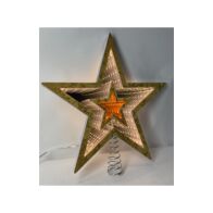 Infinity Αστέρι Φωτιζόμενο Διπλής Όψης 25εκ. Χρυσό