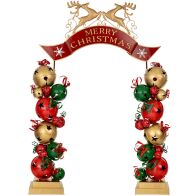 ΜΕΤΑΛΛΙΚΗ ΚΑΜΑΡΑ ΜΕ ΚΟΥΔΟΥΝΙΑ MERRY CRHISTMAS 263Χ55Χ309ΕΚ