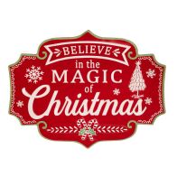 ΚΟΚΚΙΝΗ ΜΕΤΑΛΛΙΚΗ ΤΑΜΠΕΛΑ MAGIC CHRISTMAS 61X46EK