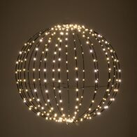 ΜΑΥΡΗ ΜΕΤΑΛΛΙΚΗ ΜΠΑΛΑ Φ50ΕΚ ΜΕ 320 LED ΛΑΜΠΑΚΙΑ ΘΕΡΜΟ ΛΕΥΚΟ