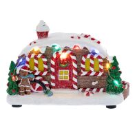 ΦΩΤΙΖΟΜΕΝΟ GINGERBREAD ΤΡΟΧΟΣΠΙΤΟ 19Χ10Χ11ΕΚ ΜΠΑΤΑΡΙΑΣ