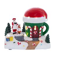 ΦΩΤΙΖΟΜΕΝΟ ΣΚΗΝΙΚΟ ΜΕ ΣΠΙΤΙ ΣΕ ΣΧΗΜΑ ΚΟΥΠΑΣ ΚΑΙ ΑΓΙΟ ΒΑΣΙΛΗ 19Χ12Χ16ΕΚ ΜΠΑΤΑΡΙΑΣ