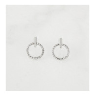 Alevine Jewellery Σκουλαρίκια Alevine Jewellery Eloise με Κρύσταλλα Ζιργκόν Χρώματος Ασημί 8720195389972