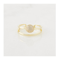 Δαχτυλίδι Alevine Jewellery Cloe με Πέτρες Ζιργκόν Χρώματος Χρυσό 8720604880069