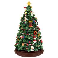 ΠΡΑΣΙΝΟ ΠΟΛΥΡΕΖΙΝ ΚΟΥΡΔΙΣΤΟ ΔΕΝΤΡΟ ΜΕ ΦΩΣ ΚΙΝΗΣΗ ΚΑΙ ΜΟΥΣΙΚΗ 20Χ20Χ34ΕΚ